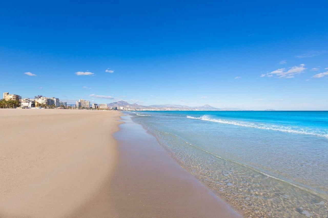 Apartmán 1A Linea Playa San Juan. Vistas. Piscina. Bbq. Gym El Campello Exteriér fotografie